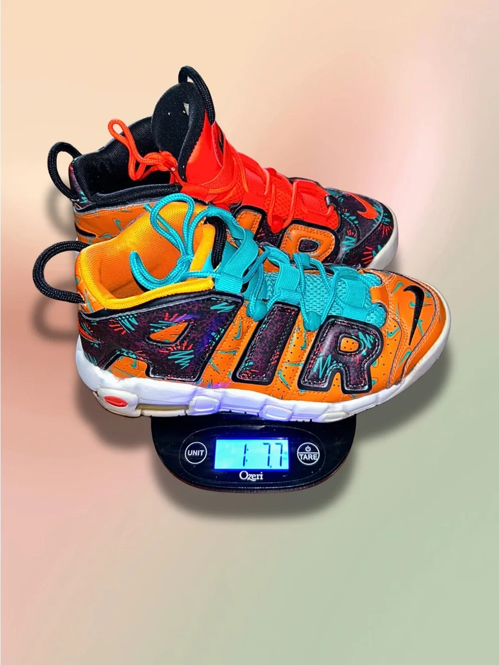 Nike Air More Uptempo GS What The 90s AT3408-800 Youth 5Y Shoes